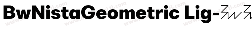 BwNistaGeometric Lig字体转换